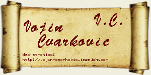 Vojin Čvarković vizit kartica